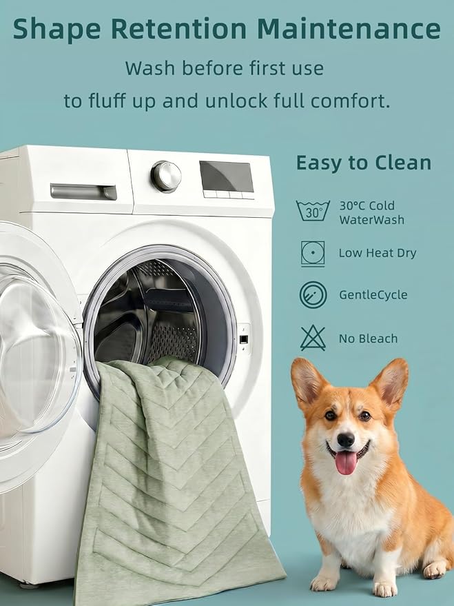 Cooling Mat for Dogs, 150x102cm No Gel Dog Cooling Mat, Cool Fabric Top & Velvet Back Giant Dog Blanket, Washable, Pet Cooling Mat for Dog & Cats, Summer Relief for Indoor Outdoor Crate Kennel