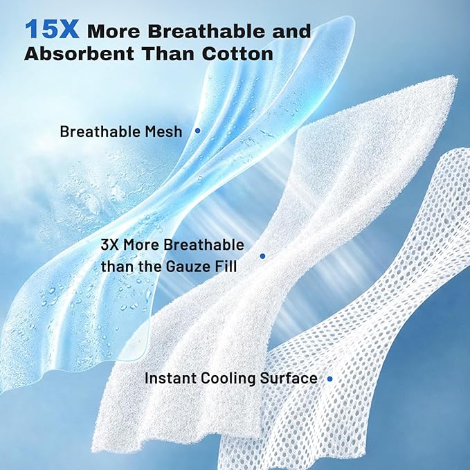 ZOMISIA Cooling Blanket for Large Dogs - Breathable Air-Core Fill Lightweight Pet Mat, Soft Cold Blanket Washable for Summer, Blue, 40"x50"