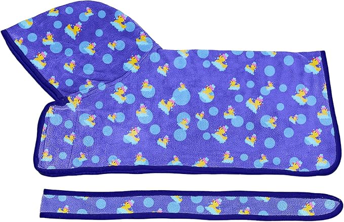 NACOCO Dog Bathrobe Towel Microfiber Pet Drying Robes Moisture Absorbing Towels Coat for Dog and Cat(Yellow Duck,XL)