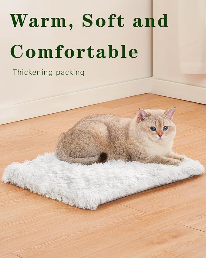 SETVSON Cat Bed Pad for Indoor Cats, 15.7*15.7*1.57 inch Double Sided Soft Small Pet Bed, Washable Cat Bed Dog Bed, Cute Self Heating Pet Pad, Breathable Pet Mat for Kitten, Medium, Large Cats Puppy