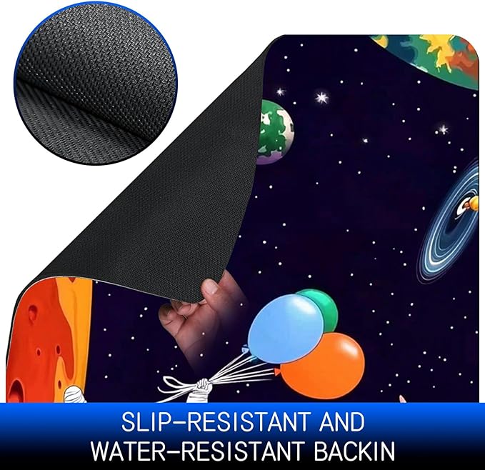 Dog Food Mat, 19.6" x 23.6" Absorbent Pet Feeding Mat for Food and Water, Waterproof Diatom Mud Pet Placemat with Non-Slip Rubber Backing, Easy Clean Cat Bowl Mat for Floors - Balloon Man
