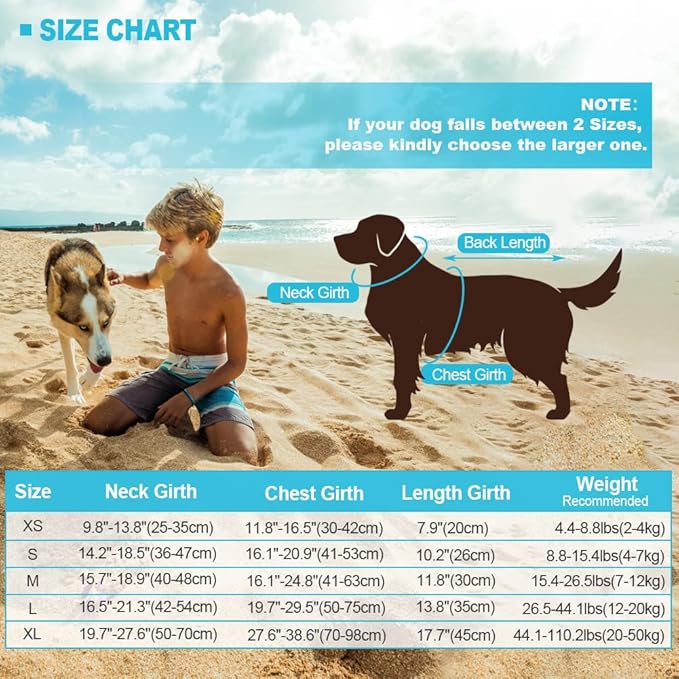 EMUST Large Dog Life Jacket, Dog Life Vests for Swimming, Small/Medium/Large Pet Float with Rescue Handle, Adjustable Pet Flotation Vest for Water at Pool, Beach, Boating (XL,Blue Camouflage)