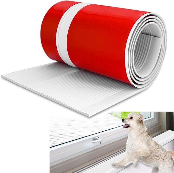 Pet Anti-Scratch Protector Self-Adhesive Rubber Barrier, Dog & Cat Scratching Guard for Furniture, Window Sill, Glass, Car Door & Slobbering Protection
