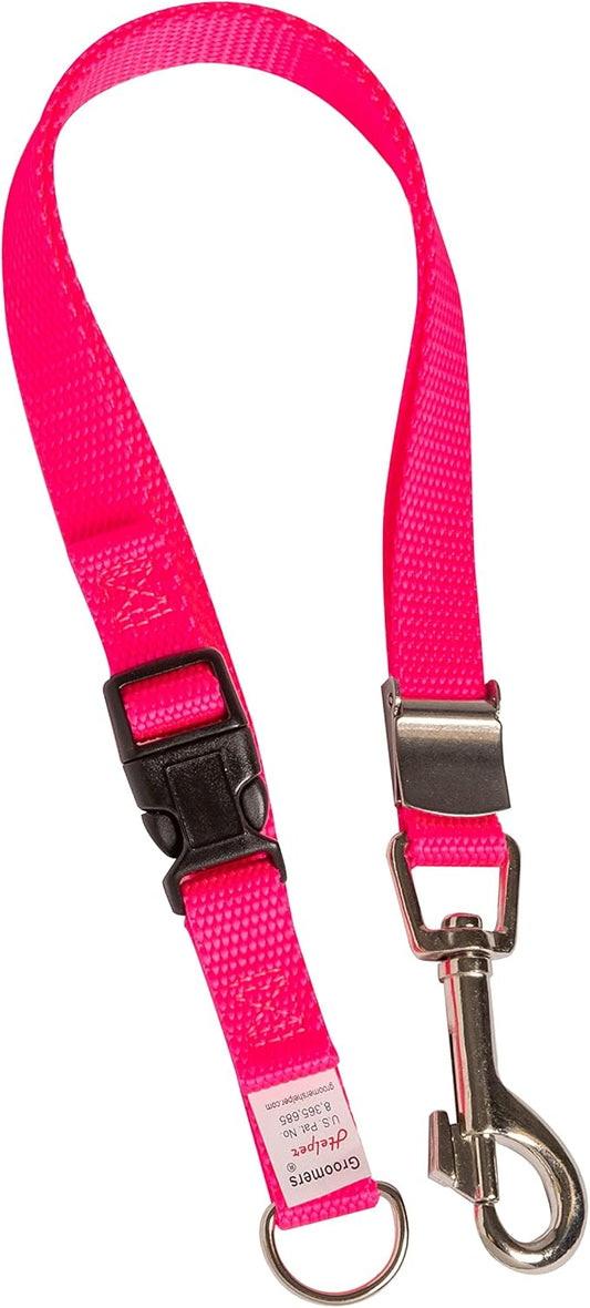 Groomers Helper® Patented 5/8" Loop - Pet Grooming Safety Loop for Dog Bathing, Dog Grooming & Trimming (Pink)