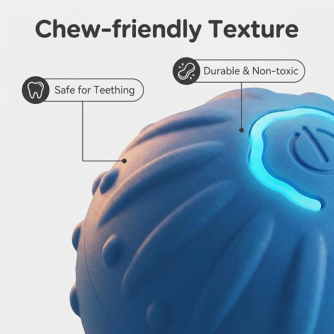 Winb Interactive LED Dog Ball Shell（2 inch）- Only Shell- Small Dogs Ball Play and Wicked Fun, Blue