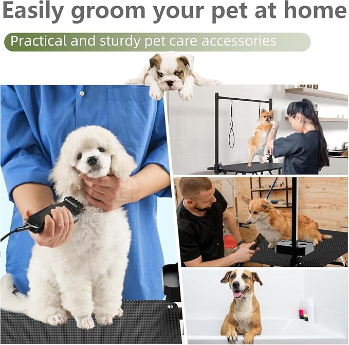 36" Professional Dog Pet Grooming Table Adjustable Heavy Duty Portable w/Arm & Noose & Mesh Tray