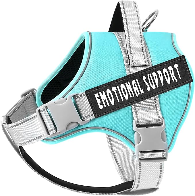 voopet Emotional Support Dog Harness, Professional Service Dog Vest Harness for Small Medium Large Dogs, Reflective Breathable and Adjustable No Pull/Choke ESA Essential Harness