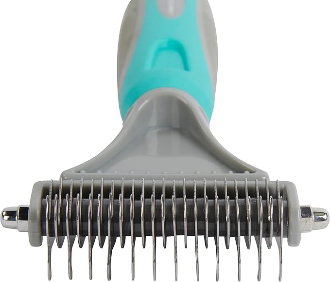 GROOMER ESSENTIALS Double-Sided Deshedding Rake 12/23 Blades