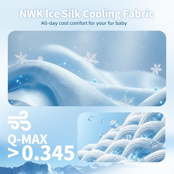 NWK Pack of 4 Pet Cooling Mat -Q-Max>0.345 Ice Silk Cooling Mat for Dogs & Cats Portable & Washable Pet Cooling Blanket, Car Seats, Beds for Summer (4pcs, Pink Cat, 27'' X 20'' X 0.3'')