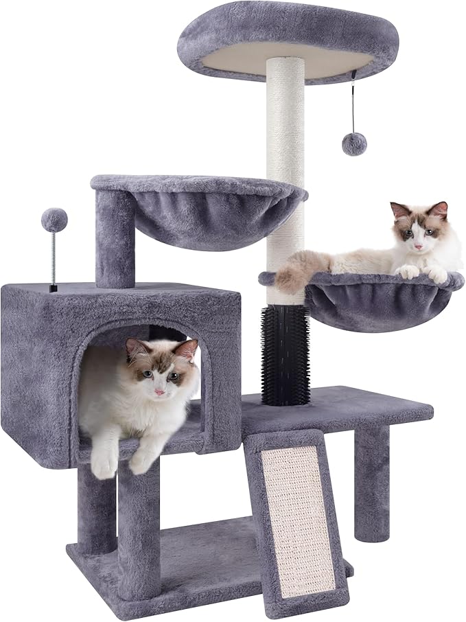 Roypet 32" Cat Tree 0111 (Grey, 39.4'')