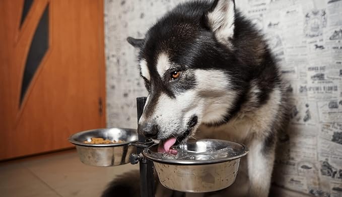 11 Cups Stainless Steel Dog Bowls, 10" Diameter, 3" Height, Double Pack, Dishwasher Safe