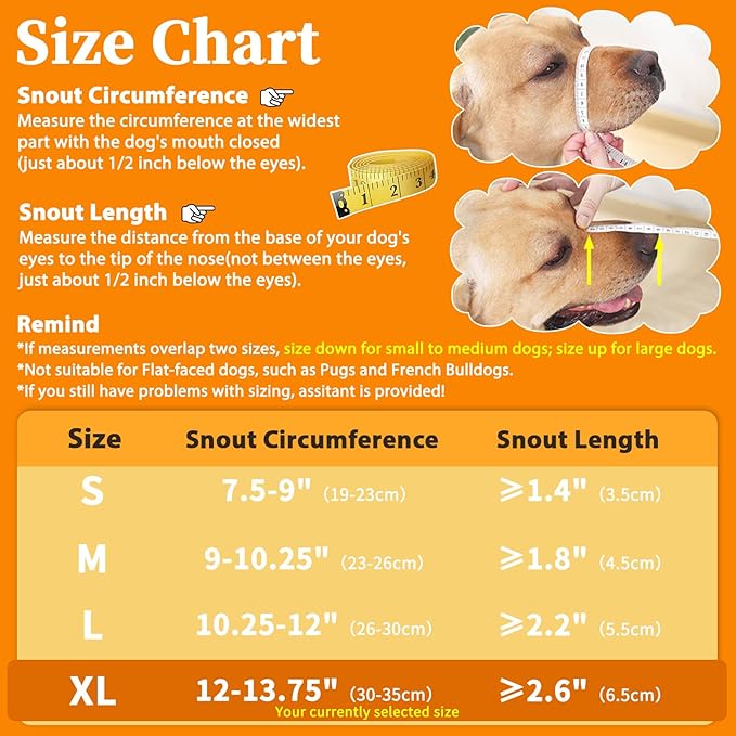 Mayerzon Dog Muzzle for Large Medium Small Dogs, Adjustable Fit, Soft & Sturdy Fabric, Prevents Fierce Barking Biting Chewing, Ideal for Grooming Walking Vet Visits, Allows to Pant Drink (Khaki, XL)