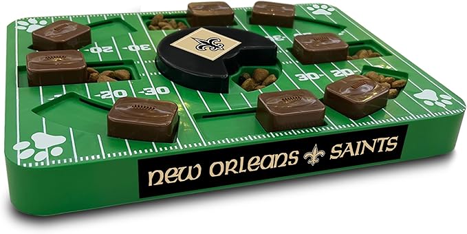 Pets First NFL New Orleans Saints Puzzle Toy, Puzzle Treat Dog Toy, Interactive Dog Treat Toy, Dog Puzzle