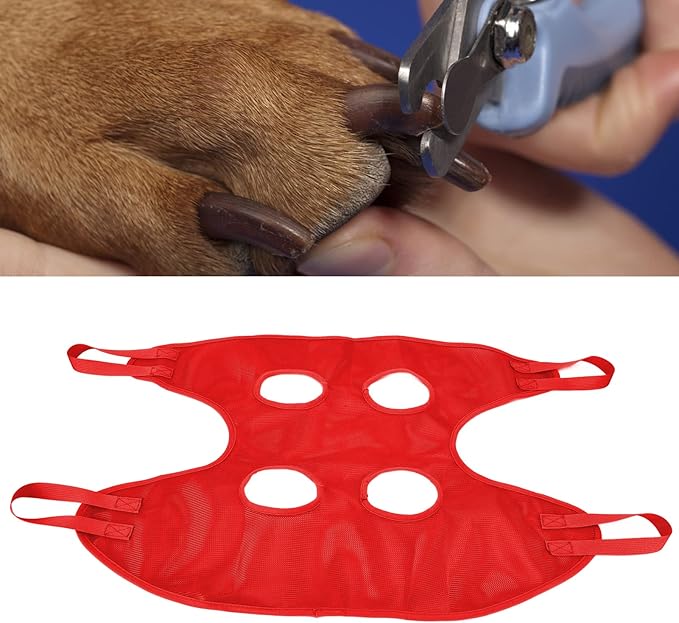 Dog Grooming Sling Hammock, Multifunctional Pet Grooming Hammock Helper Pet Hammock for Bathing Washing Grooming Trimming Nail (S 80 X 80 X 38cm (31.5in L X 31.5in W X 14.96in H))