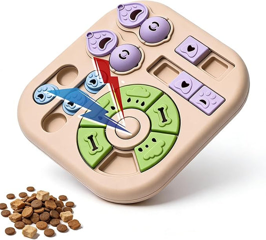 Dog Puzzle Toys for Small & Medium Dogs, Treat Puzzle Feeder Toys for Dog Mental Stimulation, Interactive Cognitive Dog Toys，Advanced Levels Treat Feeder Dispensers for IQ Training to Keep Them Busy