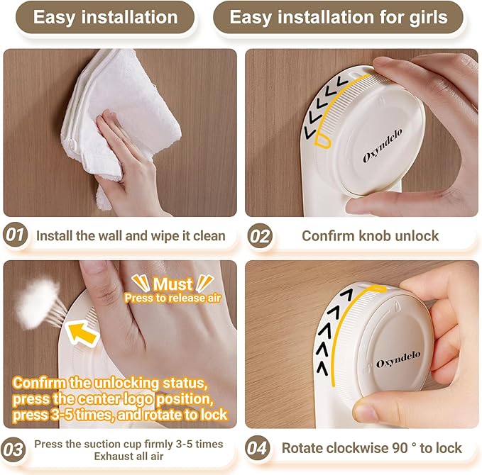 Hair Dryer Holder Wall Mounted Suction Cup Blow Dryer Stand with Cord Organizer Compatible with All Dryer 360°Adjustable No Drill Installation Hair Dryer Stand for Bathroom, Bedroom (Cream White)