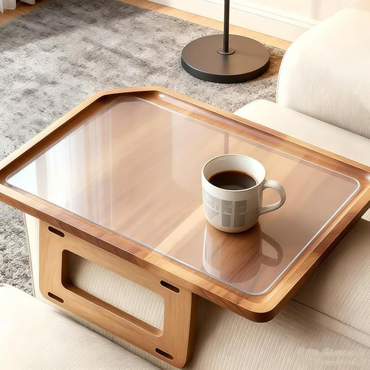 2MM Thick Clear Non-Slip Grip Mat - Washable & Cut-to-Fit, Multi-Use Anti-Slip Pad for Furniture, Pet Bowls, Folding Walker, Desks, and Crafts，Couch Arm Table，Guitar Non Slip Pad