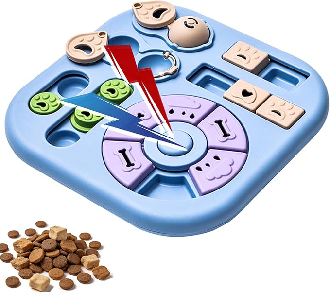Dog Puzzle Toys for Small & Medium Dogs, Treat Puzzle Feeder Toys for Dog Mental Stimulation, Interactive Cognitive Dog Toys，Advanced Levels Treat Feeder Dispensers for IQ Training to Keep Them Busy