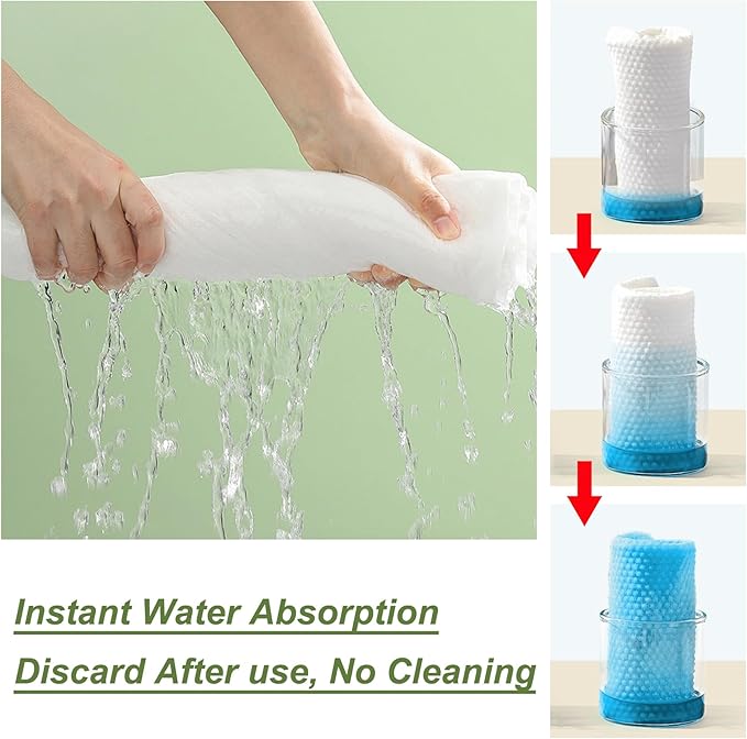 Disposable Bath Towels, 55" x 27.5" Ultra Soft, Quick Dry Disposable Body Towels, Portable Travel Towel for Hotel Camping Beach Swimming Gym Sauna Spa, Personal Care Pet Towels (5pcs)