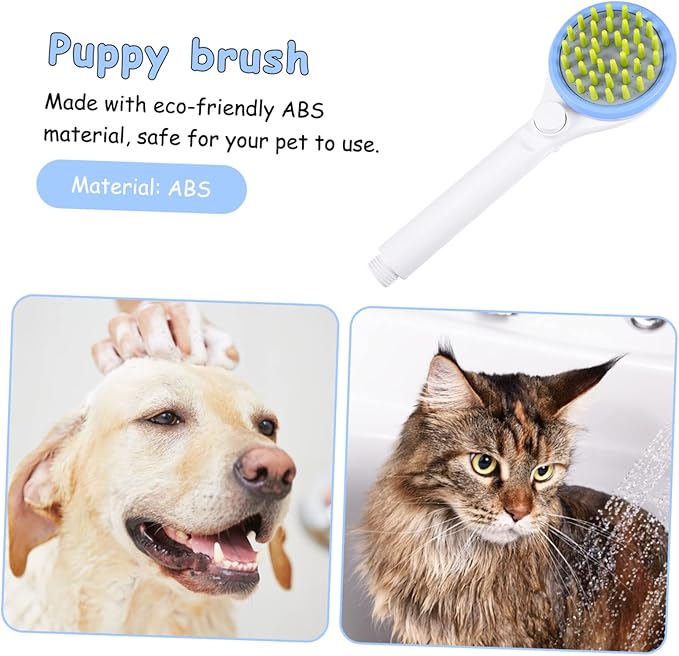 SUPVOX Pet Shower Scrubber Sprayer with Hose Abs Durable Dog Bath Brush for Puppy Grooming and Like Stream for Gentle Cleaning and Efficient Rinsing
