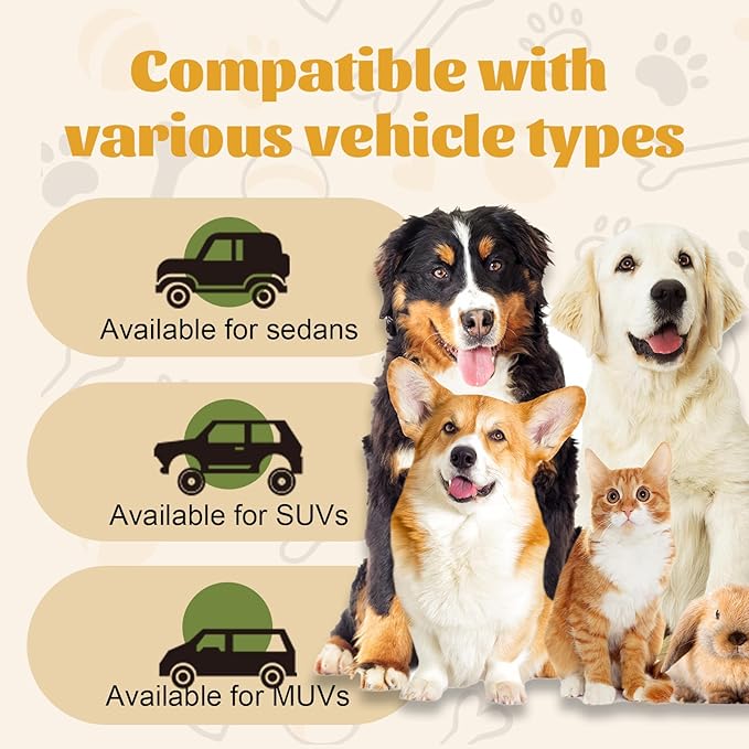 Wokyo 2 Pack Dog Car Door Protector, Anti-Scratch Waterproof Design Black Car Doors Cover Large-Sized 30.31" x 25.19" Pet Vehicle Door Guards Durable for Cars, Trucks, SUV