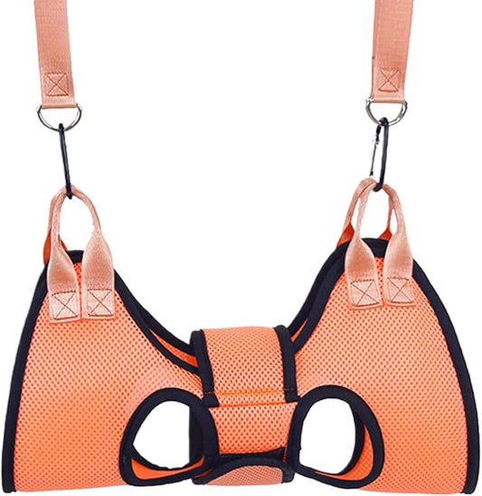 Pet Grooming Hammock – Dog Nail Care Sling, Grooming Restraint Harness | Comfortable Hanging Support, Durable Fabric Material, Safety Buckle Straps, Easy-to-Use Hammock for Home Grooming, Bath Time