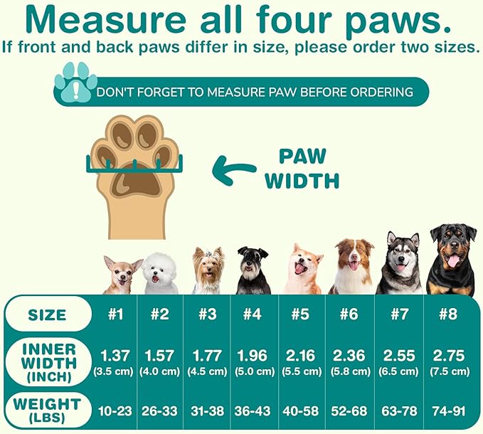 Petanims Dog Shoes for Large Dogs, Medium Dog Boots & Paw Protectors for Winter Snow, Waterproof Dog Booties for Hot Pavement, Hardwood Floors, for Rainy Black Size 8