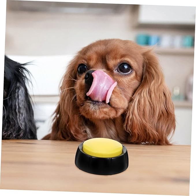 Toddmomy 4pcs Dog Talking Button Toy Pet Communication Device Puppy Buttons for Interaction Interactive Recording for Dogs Random Color
