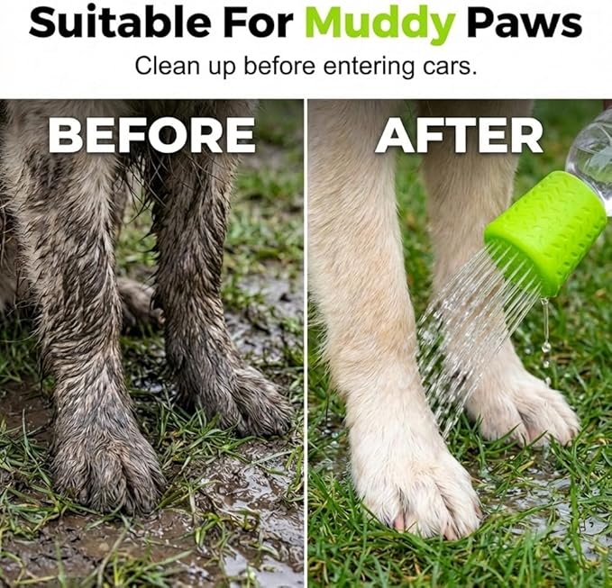3Pcs Silicone Pet Shower Head,Outdoor Dog shower Attachment,Portable Pet Outdoor Shower Heads for Camping, Hiking, Beach in- Fits Most Plastic Mineral Water Bottle (3PC)