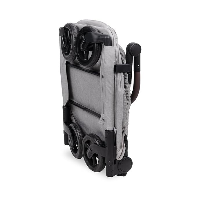 WonderFold PF Luxury FlatFold Pet Stroller Designed for Comfortable Elevated Everyday Walks - Gray, Medium (Up to 66 lbs)