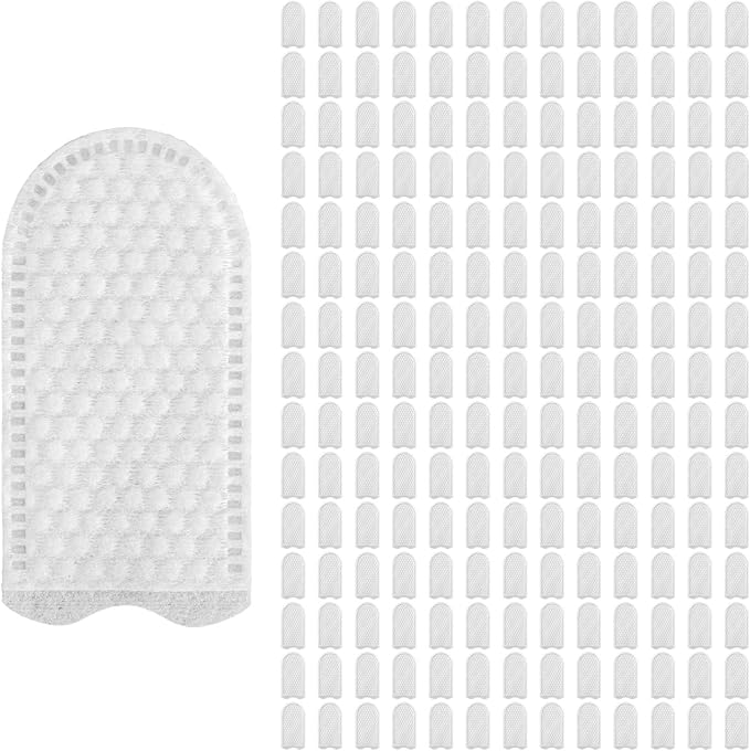 200 Pcs Cotton Finger Cots Dog Ear Wipes for Pet Ear Cleaning Cloth Finger Cots Fingers Covers Fingers Gloves Disposable for Nails Cleaning Dog Cat Teeth Cleanings Grooming Nail Trimming Precise Tasks