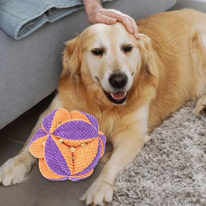 Dog Snuffle Ball - Puzzle Enrichment Interactive Toy, Bite Resistant Slow Feeder, Durable Treat Ball Accessory | Small Medium Large Breeds for Small Medium Large Breeds