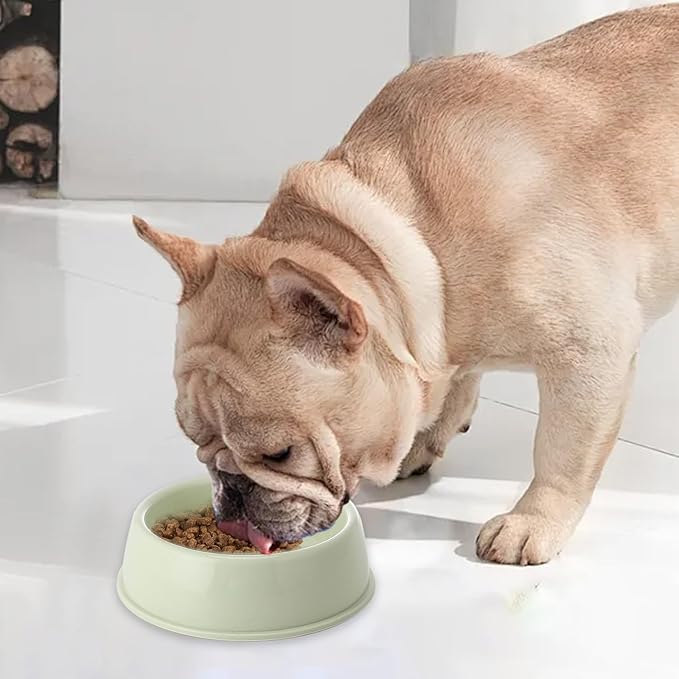 Heavy Duty Non-Slip Pet Bowl for Cats & Dogs - Thickened Spill-Proof Food & Water Dish with Wide Base, Tip-Proof Design for Pet Owners
