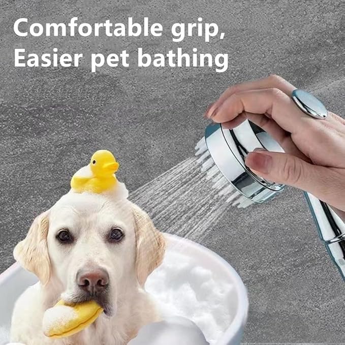 Dog Shower Head, Dog Shower Attachment, Pet Shower Head for Dogs Cat Rabbit, Pet Relaxing Grooming Brush Scrubber Shower Wash Head, Pet Massage Bath Tool, Pet Washing Shower Sprayer
