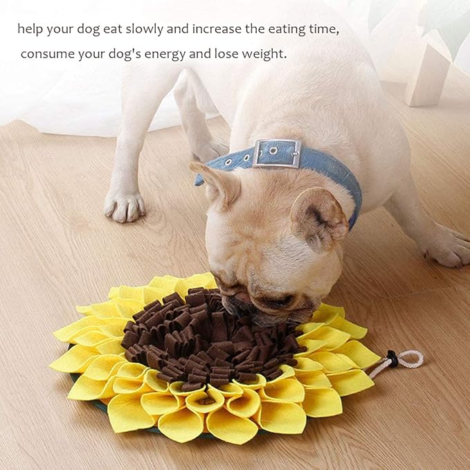Snuffle Mat for Dogs Feeding Mat Flower Encourages Natural Foraging Skills Dog Toys Dog Treat