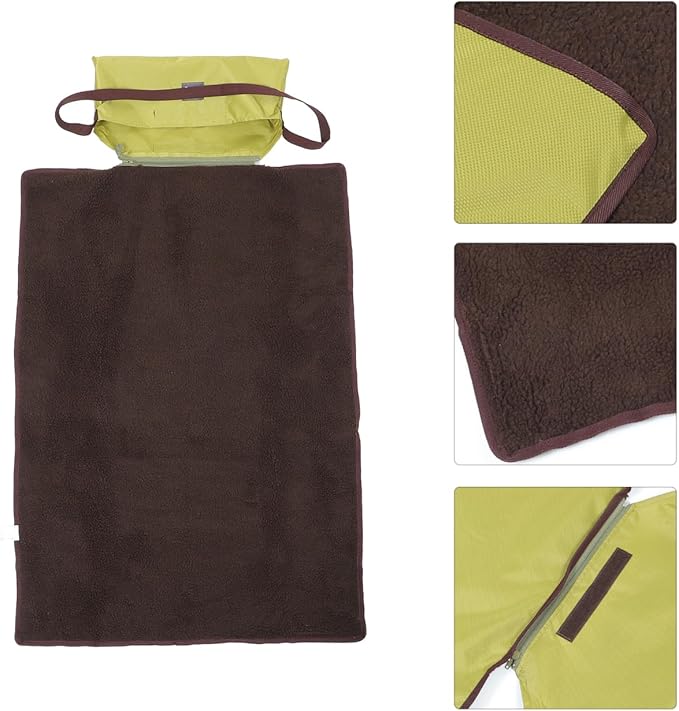 STOBOK Foldable Waterproof Outdoor Dog Mat 39.4X27.6In Portable Self Warming Pet Blanket for Travel Camping Hiking