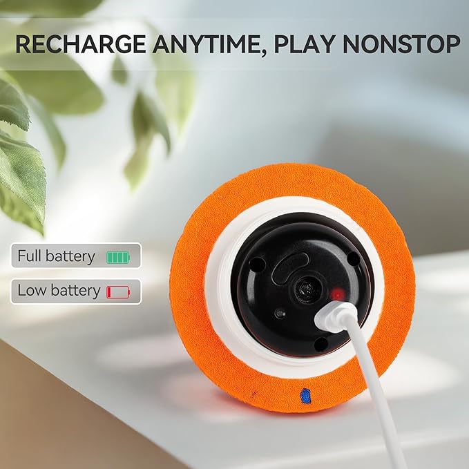 ALL FOR PAWS Interactive Dog Toy, Smart Dog Ball for Medium and Large Dogs, Automatic Moving, Bouncing and Rotating Ball Toy, ETPU Material, Motion-Activated and USB Rechargeable