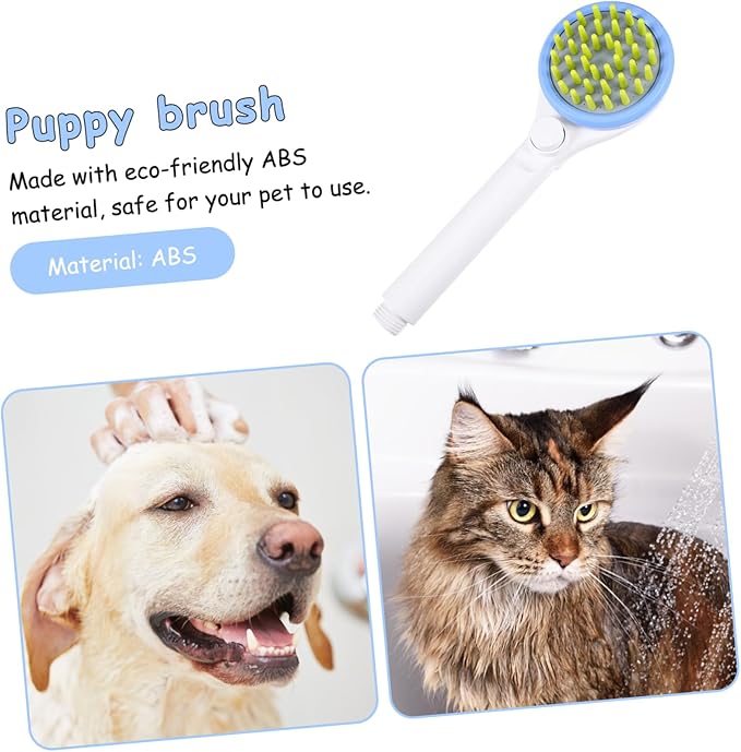 Totority Pet Shower Sprayer with Hose and Massaging Scrubber Brush Multifunctional Dog Bathing Tool for Grooming Efficient Rinse and Comfortable Pet Massage