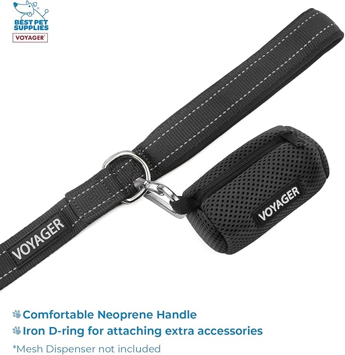 Best Pet Supplies Voyager Step-in Lock Pet Harness w Reflective Pet Leash Combo Set with Neoprene Handle 5ft - Supports Small, Medium and Large Breed Puppies/Cats - Army/Black Trim Set, XXXS
