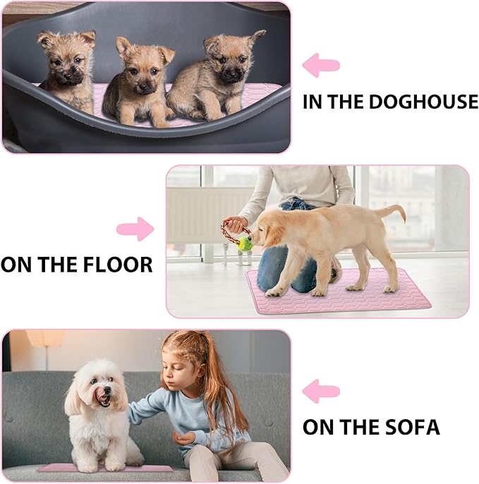 Dog Cooling Mat, Upgraded Arc-Chill Cooling Mat for Dogs Q-Max>0.4, Washable Dog Cooling Pad, Non-Slip Portable Cooling Pad for Dogs, Self-Cooling Bed for Small Medium Large Dogs Cats Indoor Outdoor