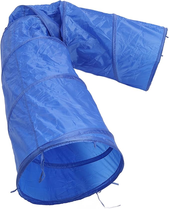 Dog Agility Tunnel, 19.7x118.1inch Foldable Dog Training Tunnel, Pet Agility with Carry Bag for Dogs Cats Outdoor Play