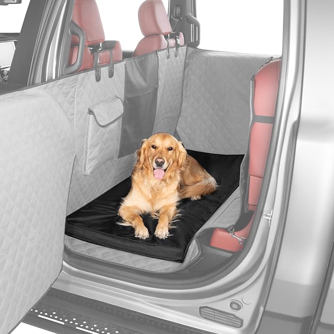 Ruff Liners XL Back Seat Dog Bed Cushion, Black – As Seen on Shark Tank – for XL Seat Extenders/Floor Covers – Waterproof, Machine-Washable – Backseat Dog Bed with Rebound Foam