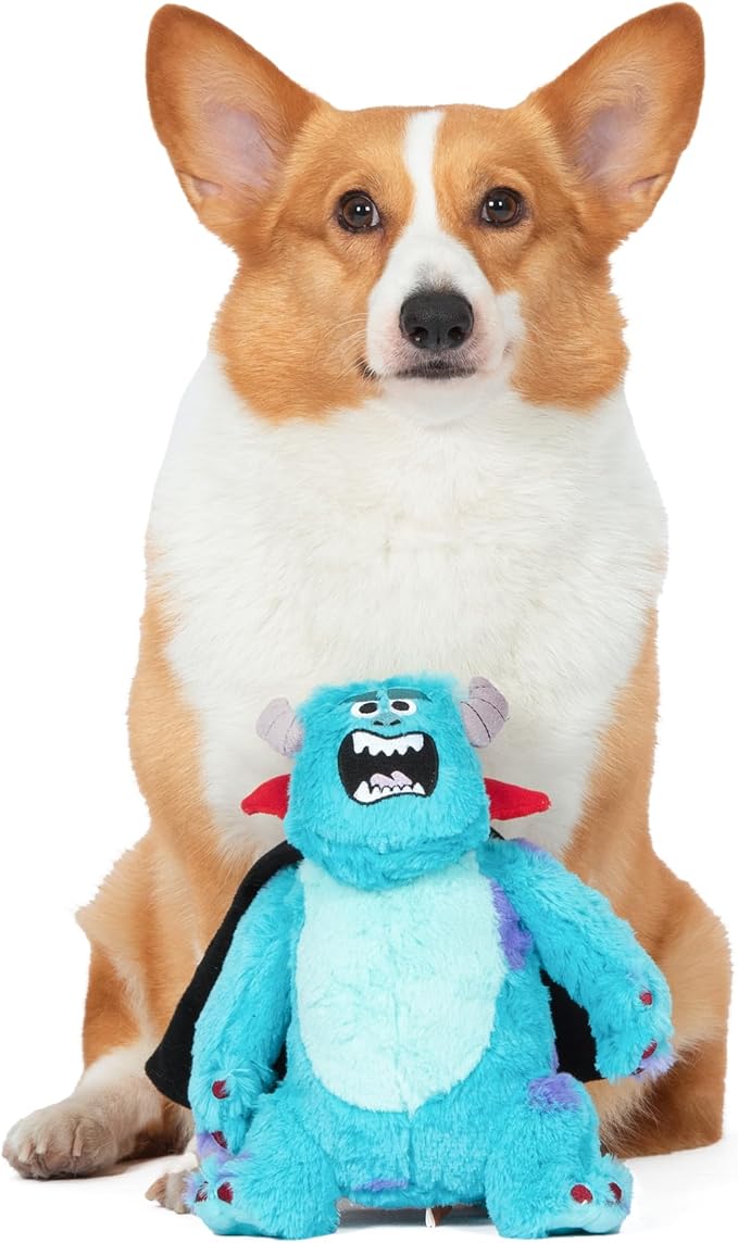 Disney for Pets and Pixar's Monsters, Inc. Sully Vampire 9" Plush Toy for Dogs | Halloween Edition Sully Dog Toy | Monsters Inc Movie Toys for All Dogs