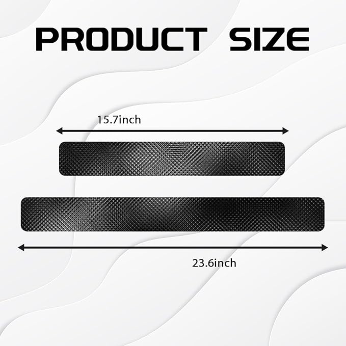 Black Door Sill Guard Protector, 4PCS 3D Carbon Fiber Anti-Scratch Door Entry Edge Bumper Sill Scuff Plate Trim, Front/Rear Door Threshold Protector Cover Sticker Strips