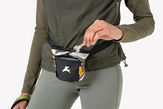 OllyDog Goodie Treat Bag, Dog Treat Pouch, Waist Belt Clip for Hands-Free Training, Magnetic Closure, Dog Training and Behavior Aids, Three Ways to Wear (Ventura '73)