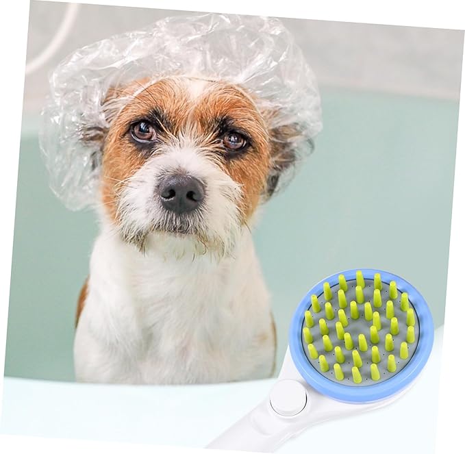 Totority Pet Shower Sprayer with Hose and Massaging Scrubber Brush Multifunctional Dog Bathing Tool for Grooming Efficient Rinse and Comfortable Pet Massage