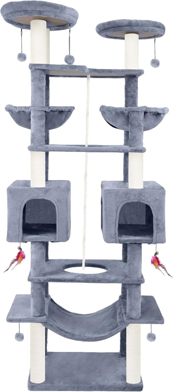 Roypet 32" Cat Tree 0111 (Grey, 71'')