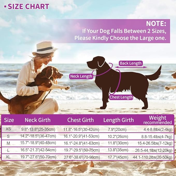 EMUST Dog Life Jacket, Ripstop Dog Lifesaver Vests with Rescue Handle for Small Medium and Large Dogs, Pet Safety Swimsuit Preserver for Swimming Pool Beach Boating (XS,SolidRosepink)