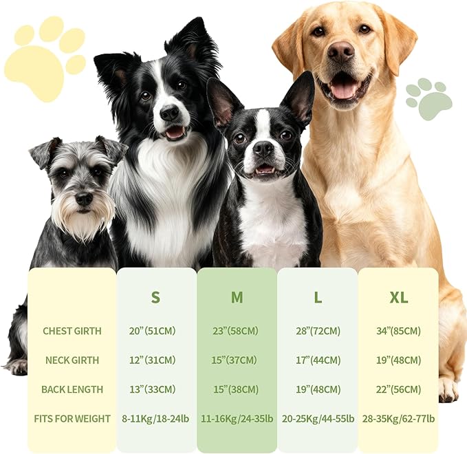 Dog Shirt, Cooling Vest Lightweight Breathable, Dog T-Shirts All-Season Sun Protection Quick Dry Soft Stretchy Reflective Tank Top - Small Medium Large Dogs (Melon Green+Soft Yellow, Large)