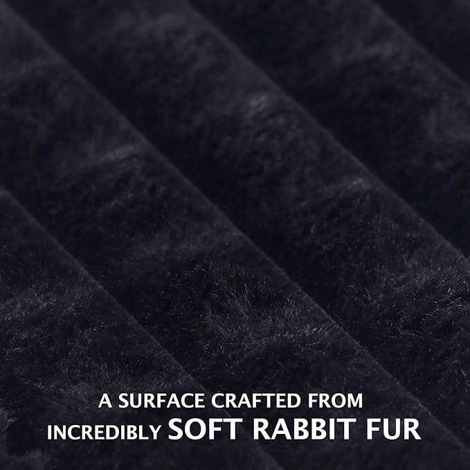 BVAGSS Dog Bed Washable Crate Mattress,Anti-Slip Memory Foam Soft Warm Pet Cushion for Small Medium Dogs, Calming Fluffy Sleeping Kennel Pad XH082 (24''x18'',Black)
